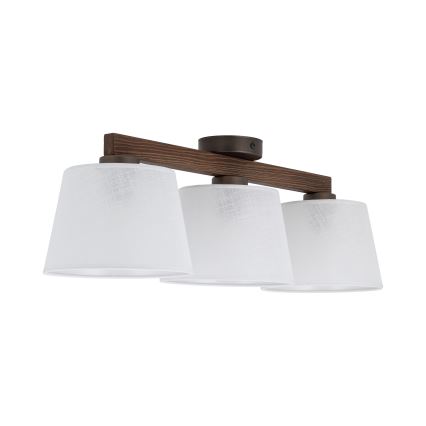 Brilagi - Pinnale kinnitatav lühter LATTE 3xE27/60W/230V mänd/valge