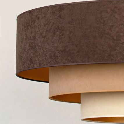 Brilagi - Pinnale kinnitatav lühter LUNETA 3xE27/60W/230V läbimõõt 80 cm pruun/beež/kreem