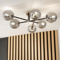 Brilagi - Pinnale kinnitatav lühter MALIVA 6xE14/15W/230V mattkroom/suitsuhall