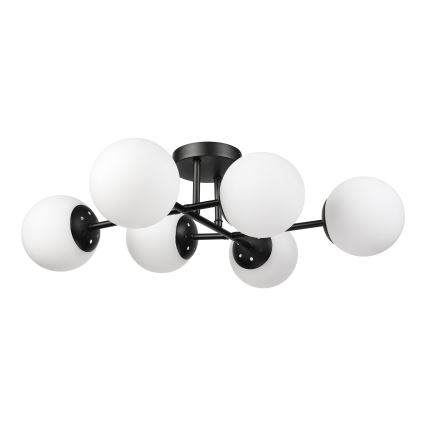 Brilagi - Pinnale kinnitatav lühter MALONY 6xE14/20W/230V must