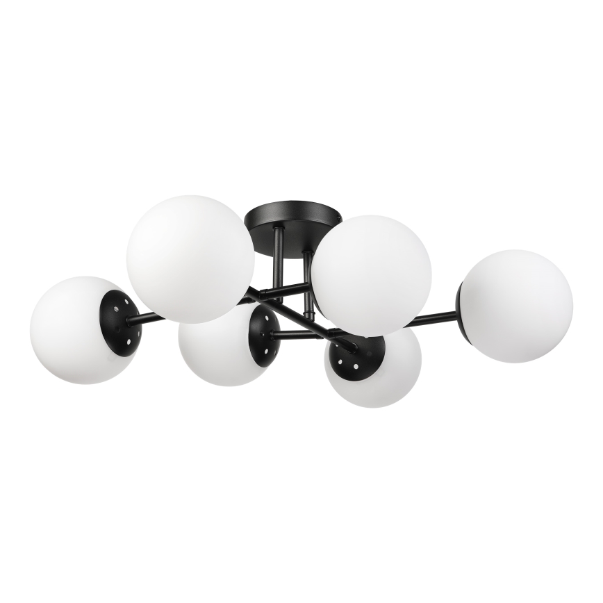 Brilagi - Pinnale kinnitatav lühter MALONY 6xE14/20W/230V must