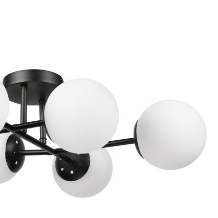 Brilagi - Pinnale kinnitatav lühter MALONY 6xE14/20W/230V must