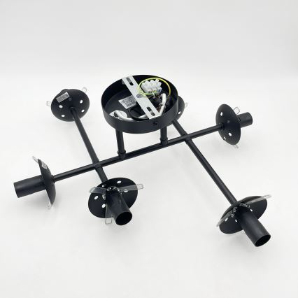 Brilagi - Pinnale kinnitatav lühter MALONY 6xE14/20W/230V must