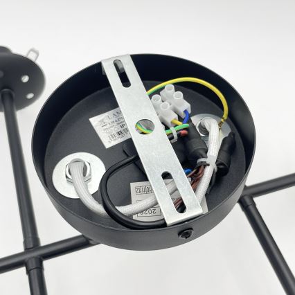 Brilagi - Pinnale kinnitatav lühter MALONY 6xE14/20W/230V must