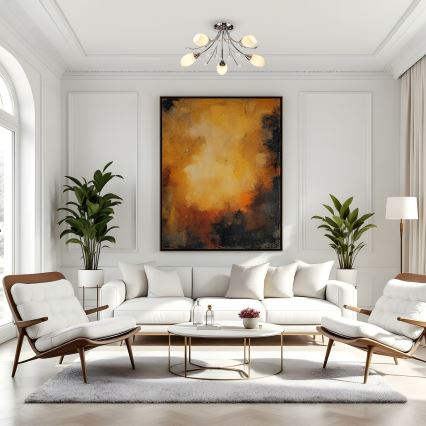 Brilagi - Pinnale kinnitatav lühter MEGAPOLIS 5xE14/60W/230V läikiv kroom