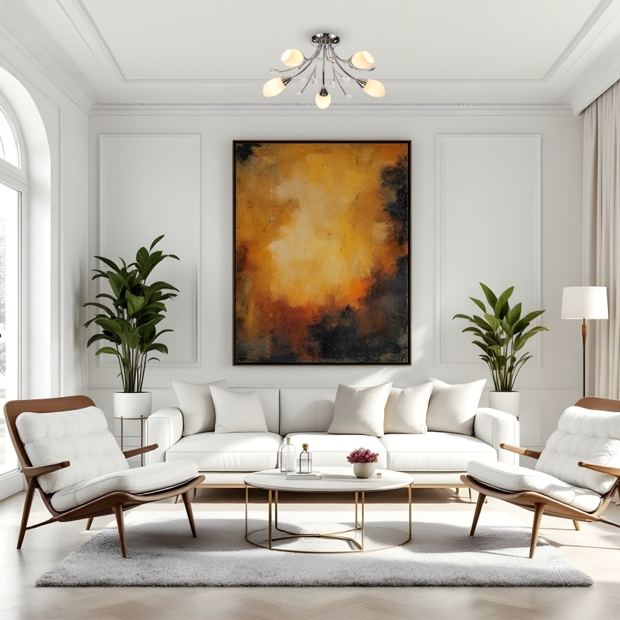 Brilagi - Pinnale kinnitatav lühter MEGAPOLIS 5xE14/60W/230V läikiv kroom