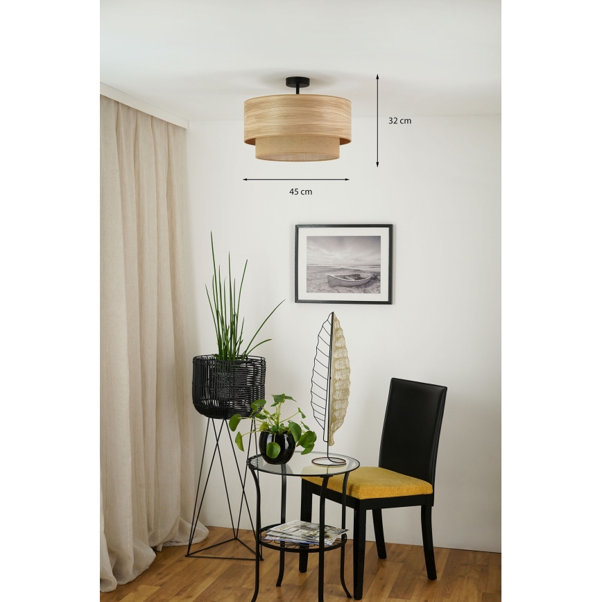 Brilagi - Pinnale kinnitatav lühter MONTANA BOHO 1xE27/15W/230V d. 45 cm pruun