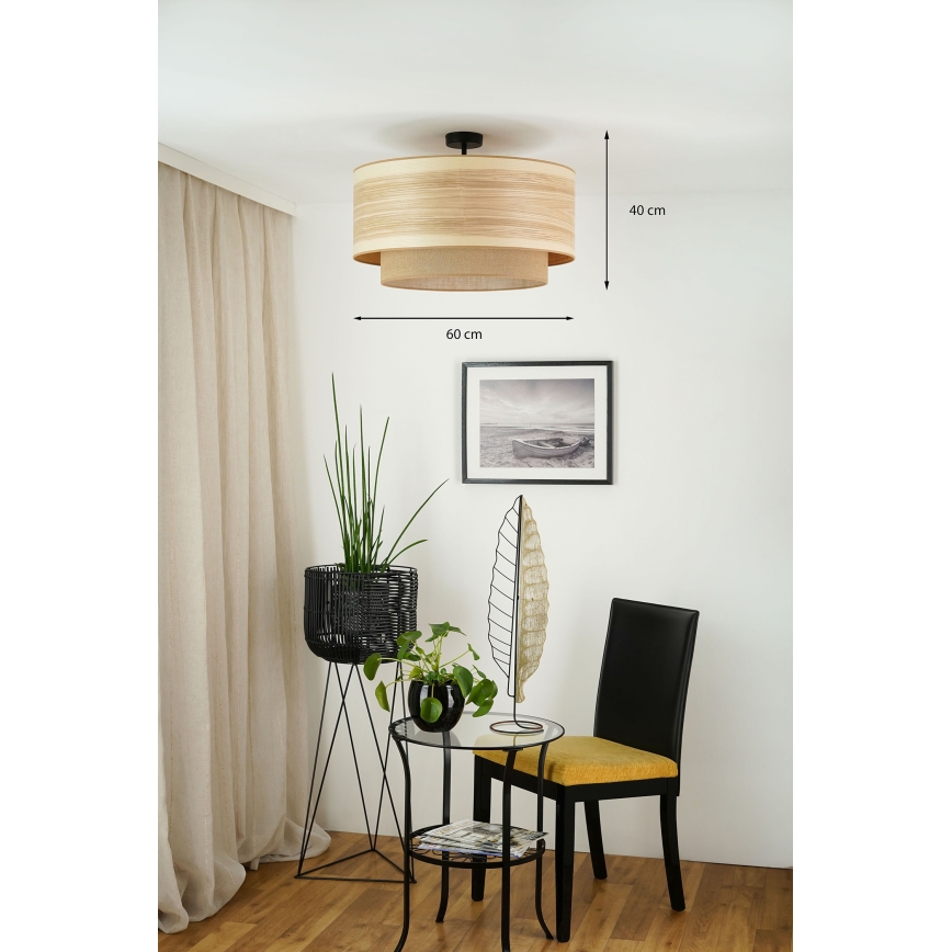 Brilagi - Pinnale kinnitatav lühter MONTANA BOHO 1xE27/15W/230V d. 60 cm pruun
