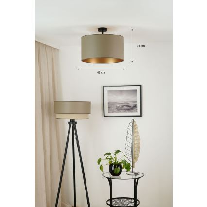 Brilagi - Pinnale kinnitatav lühter OREGON ROLLER VEGE 1xE27/15W/230V d. 45 cm hall