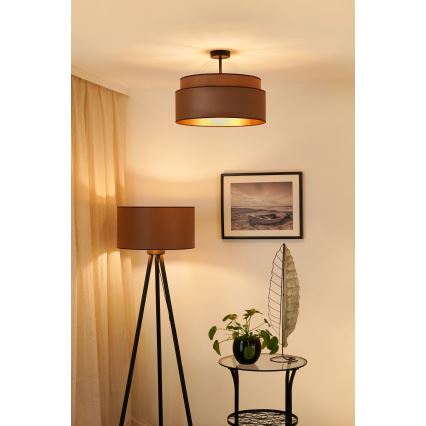 Brilagi - Pinnale kinnitatav lühter OREGON VEGE 1xE27/15W/230V d. 45 cm pruun