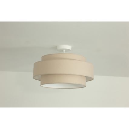 Brilagi - Pinnale kinnitatav lühter RESNA 1xE27/60W/230V, läbimõõt 40 cm, beež
