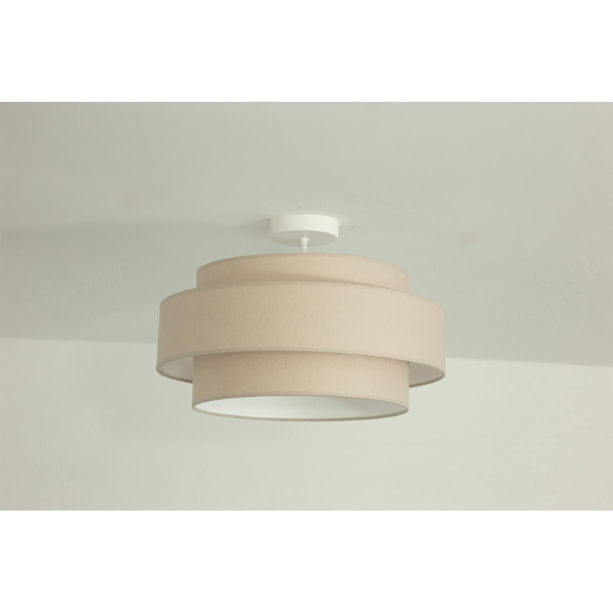 Brilagi - Pinnale kinnitatav lühter RESNA 1xE27/60W/230V, läbimõõt 40 cm, beež