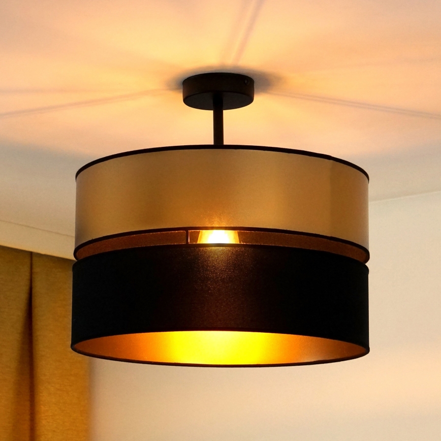 Brilagi - Pinnale kinnitatav lühter ROYAL 1xE27/15W/230V d. 40 cm must/kuldne