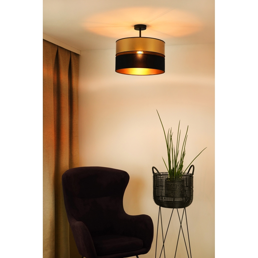 Brilagi - Pinnale kinnitatav lühter ROYAL 1xE27/15W/230V d. 40 cm must/kuldne