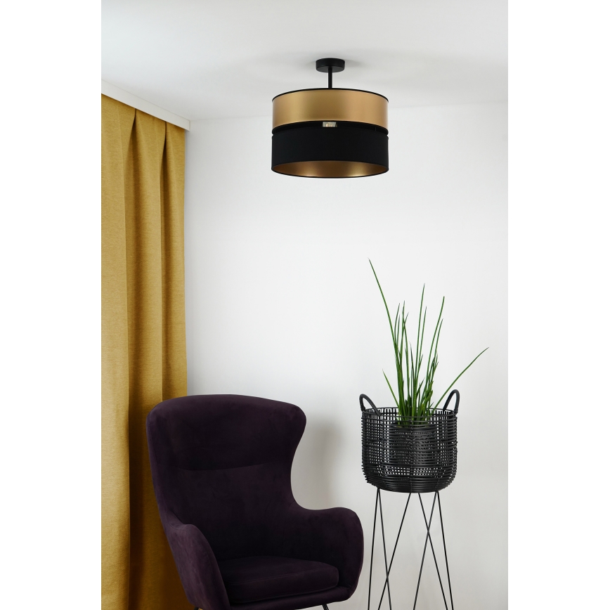 Brilagi - Pinnale kinnitatav lühter ROYAL 1xE27/15W/230V d. 40 cm must/kuldne