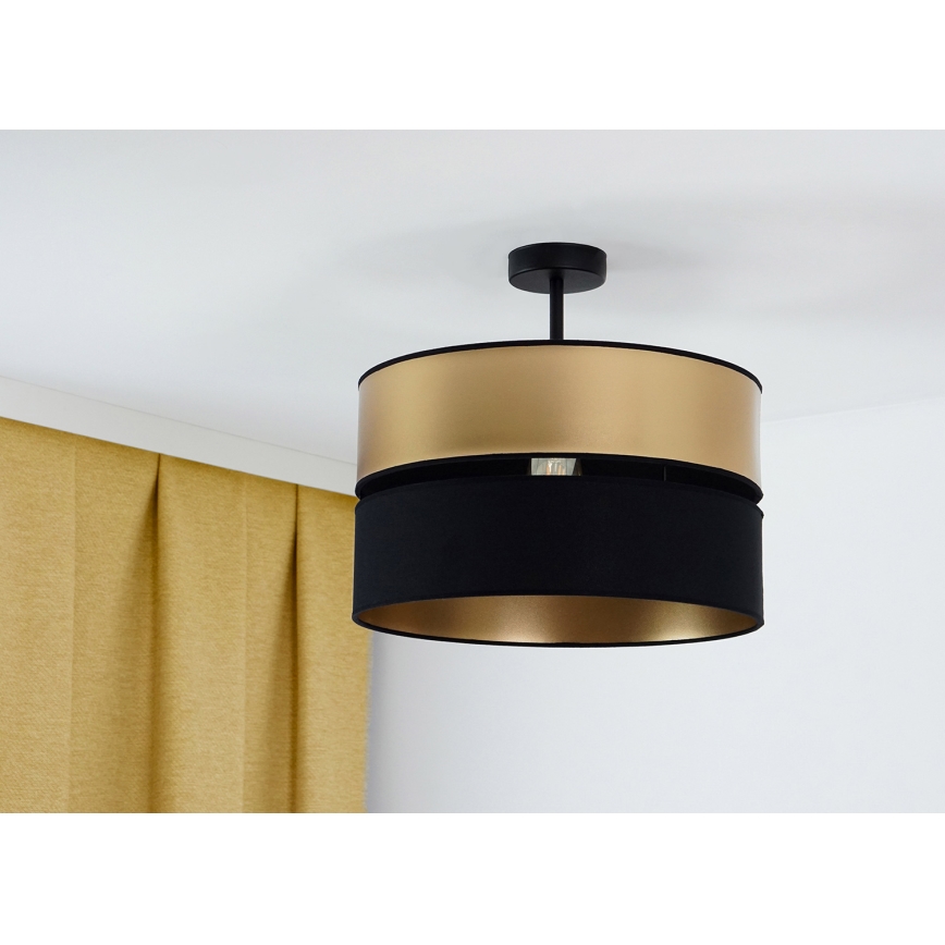 Brilagi - Pinnale kinnitatav lühter ROYAL 1xE27/15W/230V d. 40 cm must/kuldne
