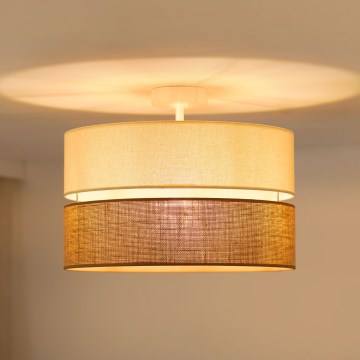 Brilagi - Pinnale kinnitatav lühter ROYAL YUTE 1xE27/15W/230V d. 40 cm beež/kreemikas