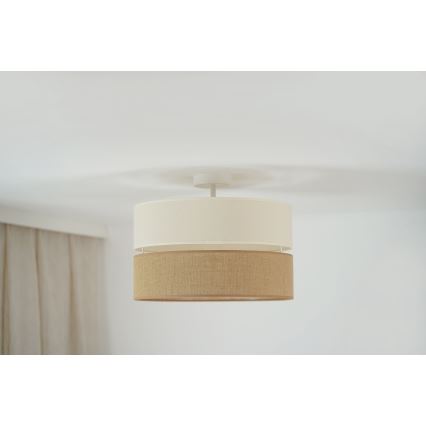 Brilagi - Pinnale kinnitatav lühter ROYAL YUTE 1xE27/15W/230V d. 40 cm beež/kreemikas