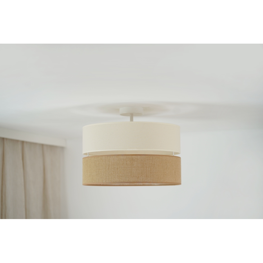 Brilagi - Pinnale kinnitatav lühter ROYAL YUTE 1xE27/15W/230V d. 40 cm beež/kreemikas