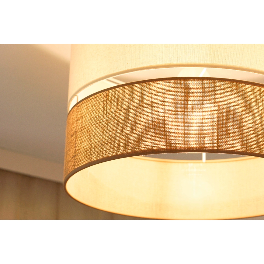 Brilagi - Pinnale kinnitatav lühter ROYAL YUTE 1xE27/15W/230V d. 40 cm beež/kreemikas