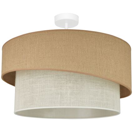 Brilagi - Pinnale kinnitatav lühter SHINE 1xE27/15W/230V d. 50 cm beež/kreemikas
