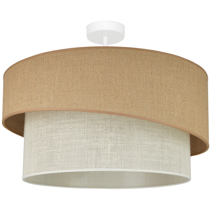 Brilagi - Pinnale kinnitatav lühter SHINE 1xE27/15W/230V d. 50 cm beež/kreemikas