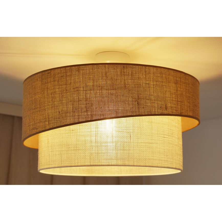 Brilagi - Pinnale kinnitatav lühter SHINE 1xE27/15W/230V d. 50 cm beež/kreemikas
