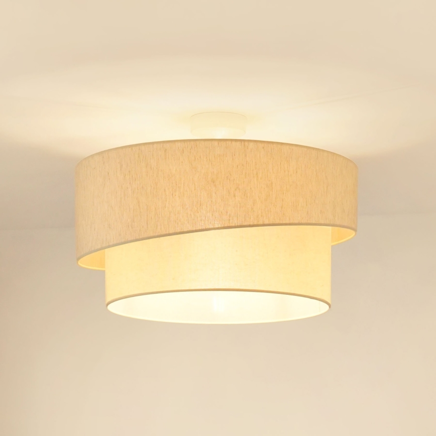 Brilagi - Pinnale kinnitatav lühter SHINE 1xE27/15W/230V d. 50 cm kreemikas