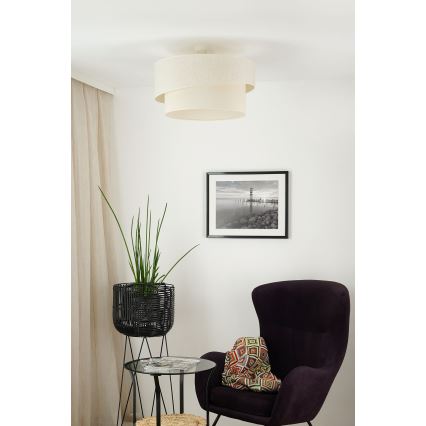 Brilagi - Pinnale kinnitatav lühter SHINE 1xE27/15W/230V d. 50 cm kreemikas