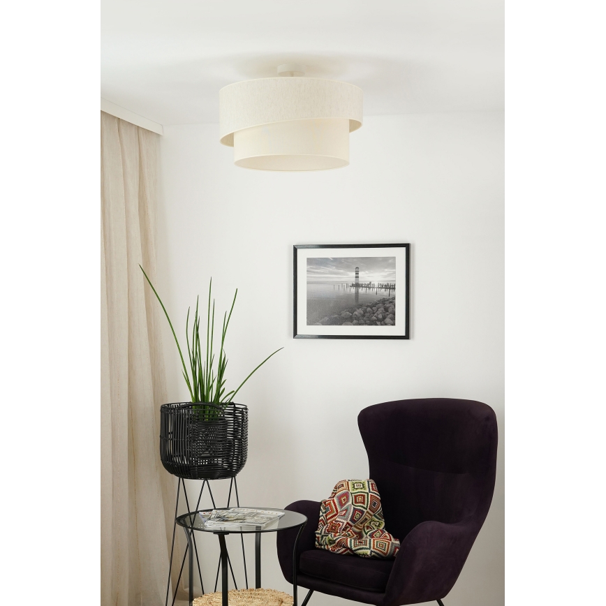 Brilagi - Pinnale kinnitatav lühter SHINE 1xE27/15W/230V d. 50 cm kreemikas