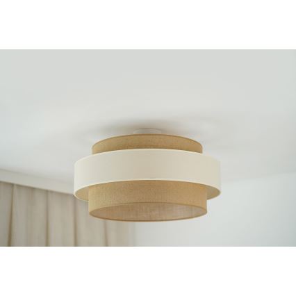 Brilagi - Pinnale kinnitatav lühter SPACE LIGHT 1xE27/15W/230V d. 50 cm beež/kreemikas