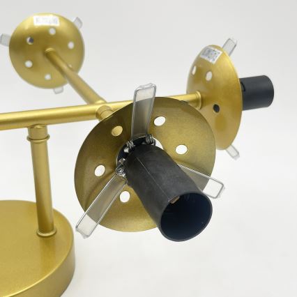 Brilagi - pinnale paigaldatav laelühter MALONY 6xE14/20W/230V kuldne