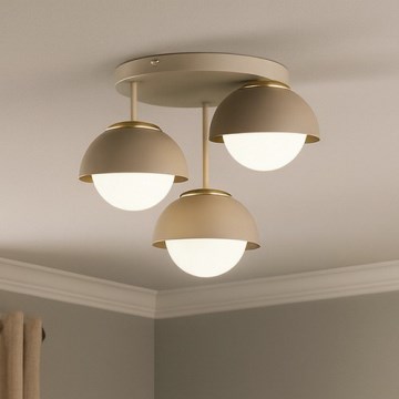 Brilagi - pinnale paigaldatav lühter COSMO 3xE27/60W/230V beež/kuldne