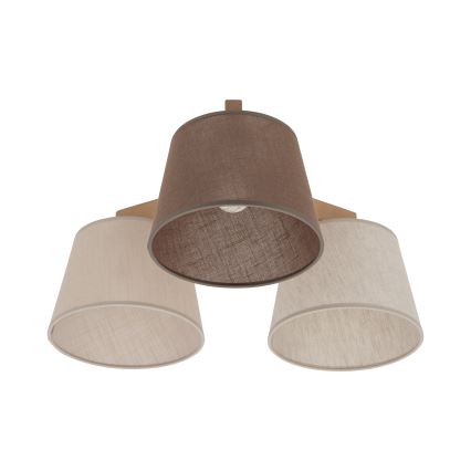 Brilagi - Pinnale paigaldatav lühter LATTE SABIA 3xE27/60W/230V mänd/segu