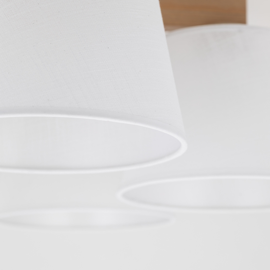 Brilagi - Pinnapealne laelamp LATTE SABIA 5xE27/15W/230V mänd/valge