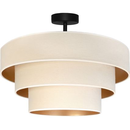 Brilagi - Pinnapealne laelamp LUNETA 1xE27/60W/230V, läbimõõt 40 cm, kreemjas/kuldne