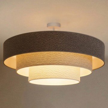 Brilagi - Pinnapealne laelamp LUNETA 3xE27/60W/230V läbimõõt 80 cm hall/kreem/valge
