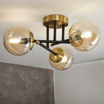 Brilagi - Pinnapealne laelamp MALIVA 3xE14/15W/230V kuldne