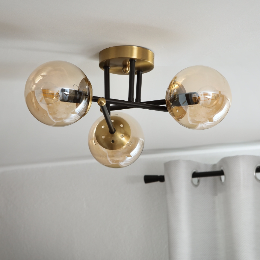 Brilagi - Pinnapealne laelamp MALIVA 3xE14/15W/230V kuldne