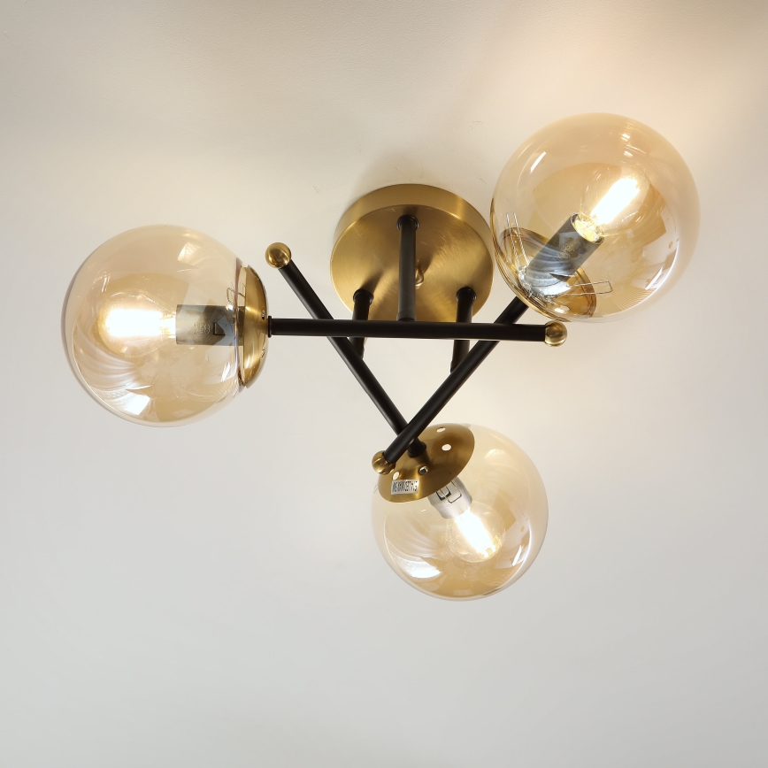 Brilagi - Pinnapealne laelamp MALIVA 3xE14/15W/230V kuldne