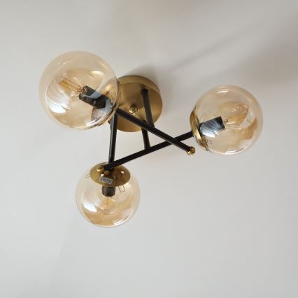 Brilagi - Pinnapealne laelamp MALIVA 3xE14/15W/230V kuldne