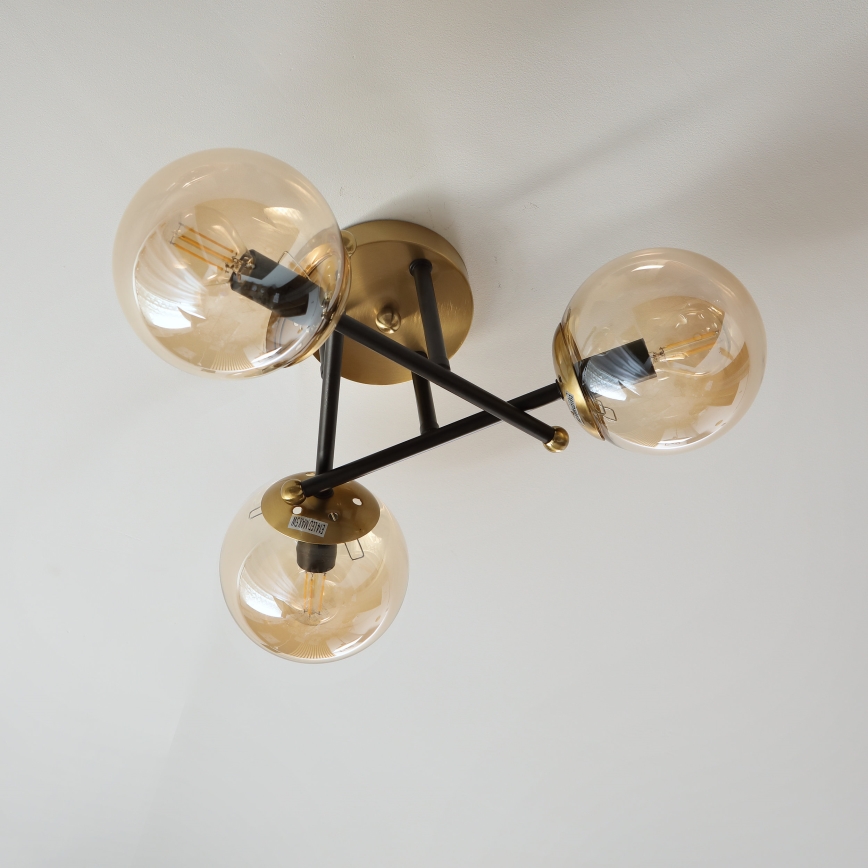 Brilagi - Pinnapealne laelamp MALIVA 3xE14/15W/230V kuldne