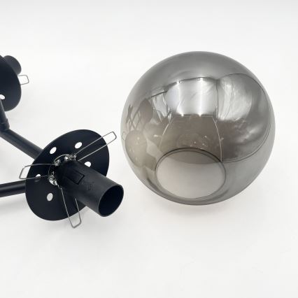 Brilagi - Pinnapealne laelamp MALIVA 3xE14/15W/230V must/suitsune