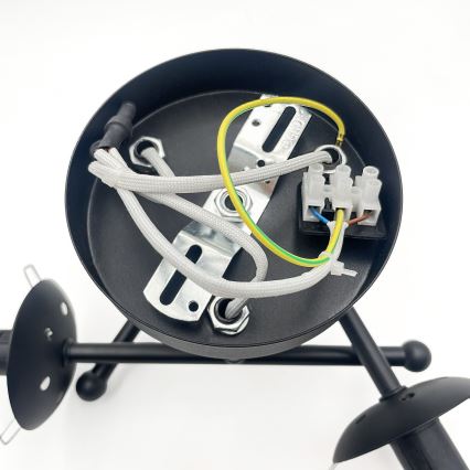 Brilagi - Pinnapealne laelamp MALIVA 3xE14/15W/230V must/suitsune