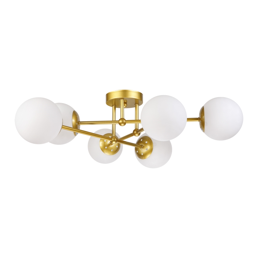 Brilagi - Pinnapealne laelamp MALIVA 6xE14/15W/230V kuldne/valge