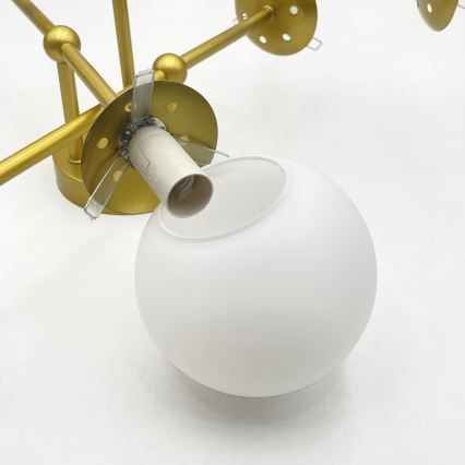 Brilagi - Pinnapealne laelamp MALIVA 6xE14/15W/230V kuldne/valge