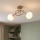 Brilagi - Pinnapealne laelamp MILO ECRU 2xE27/60W/230V beež/kuldne