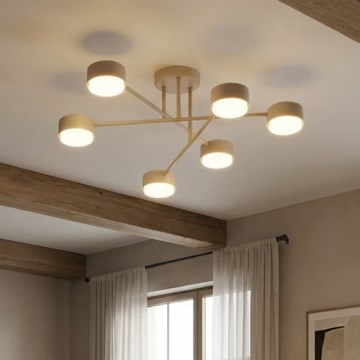Brilagi - Pinnapealne laelamp MONO 6xGX53/12W/230V beež