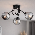 BRILAGI - Pinnapealne laelühter DIOR 3xE27/60W/230V must/suitsuhall