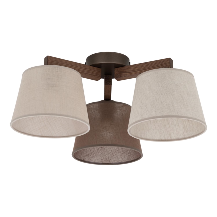 Brilagi - Pinnapealne laelühter LATTE 3xE27/15W/230V mänd/mix